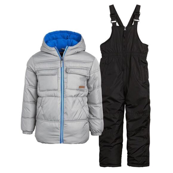 iXtreme Boys 12M Snowsuit 2 Piece Heavyweight Insulated coat Jacket and Snow Bib - Picture 2 of 10